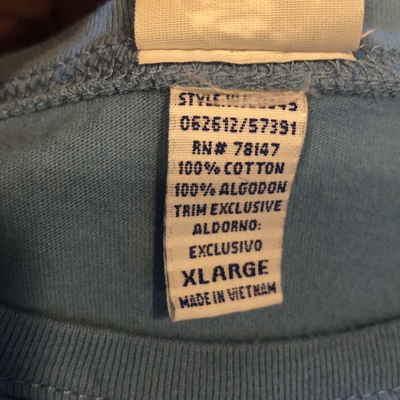 DOG IS GOOD CAT MOM GRAPHIC PRINT T-SHIRT BLUE WHITE SIZE EXTRA LARGE - Picture 9 of 12